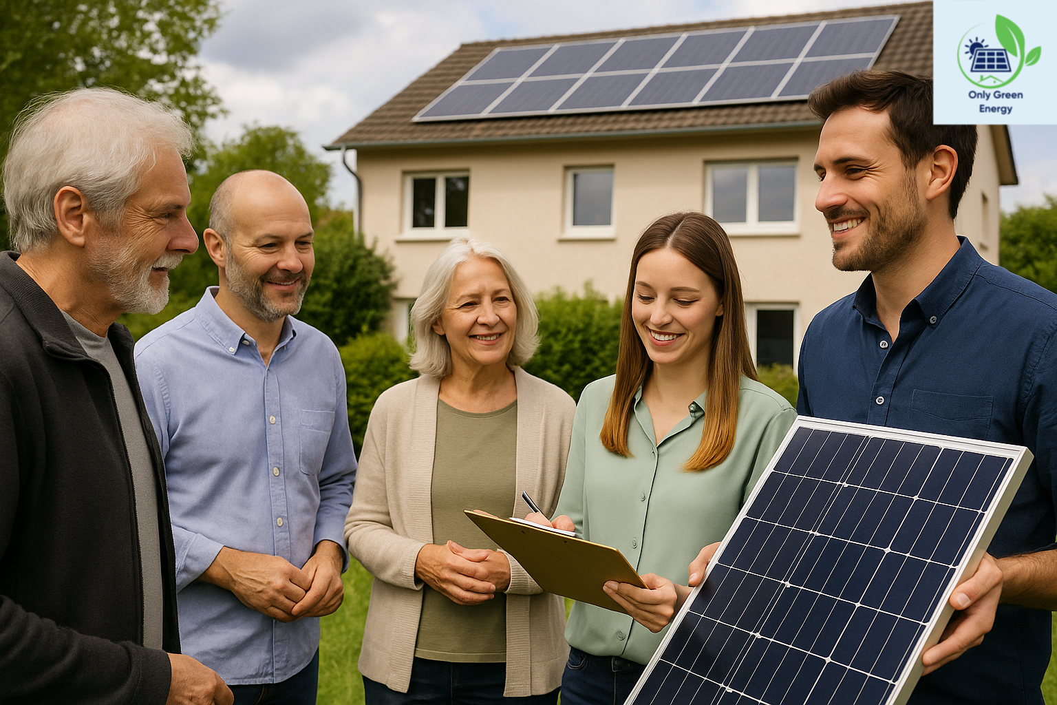 Vista aérea de una nave industrial con paneles solares instalados en el tejado.