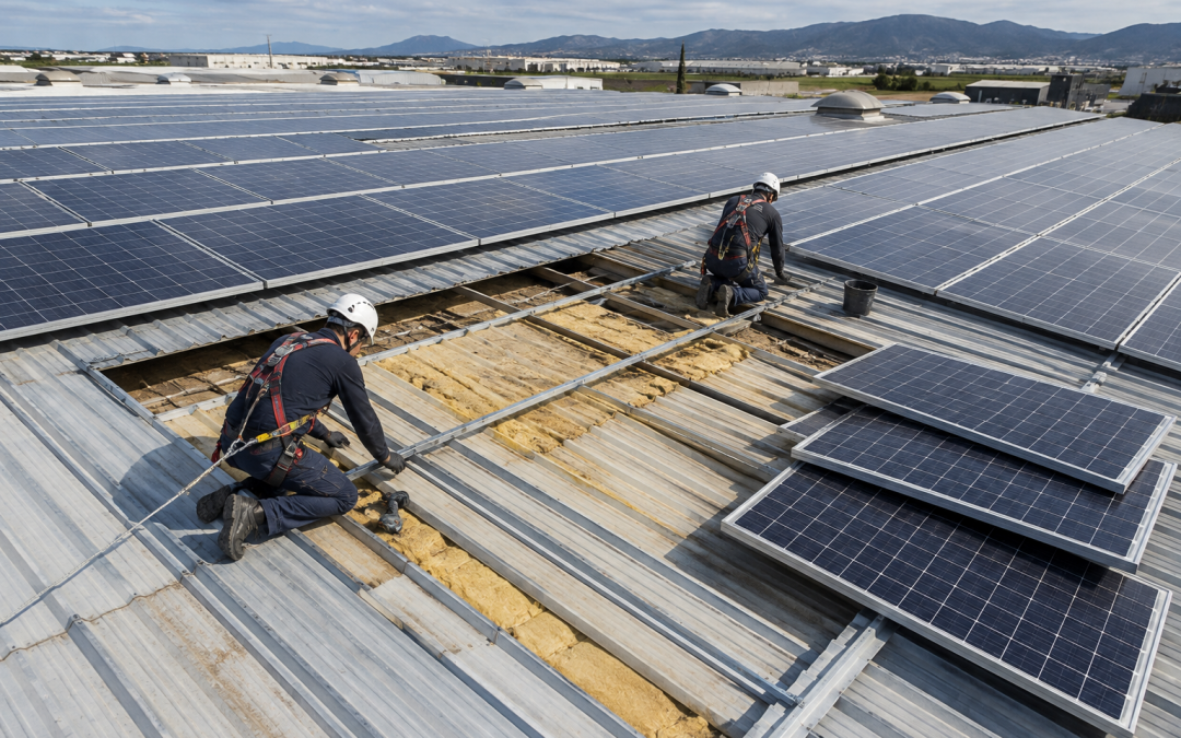 ¿Qué pasa si la cubierta necesita una reparación durante el alquiler de placas solares?