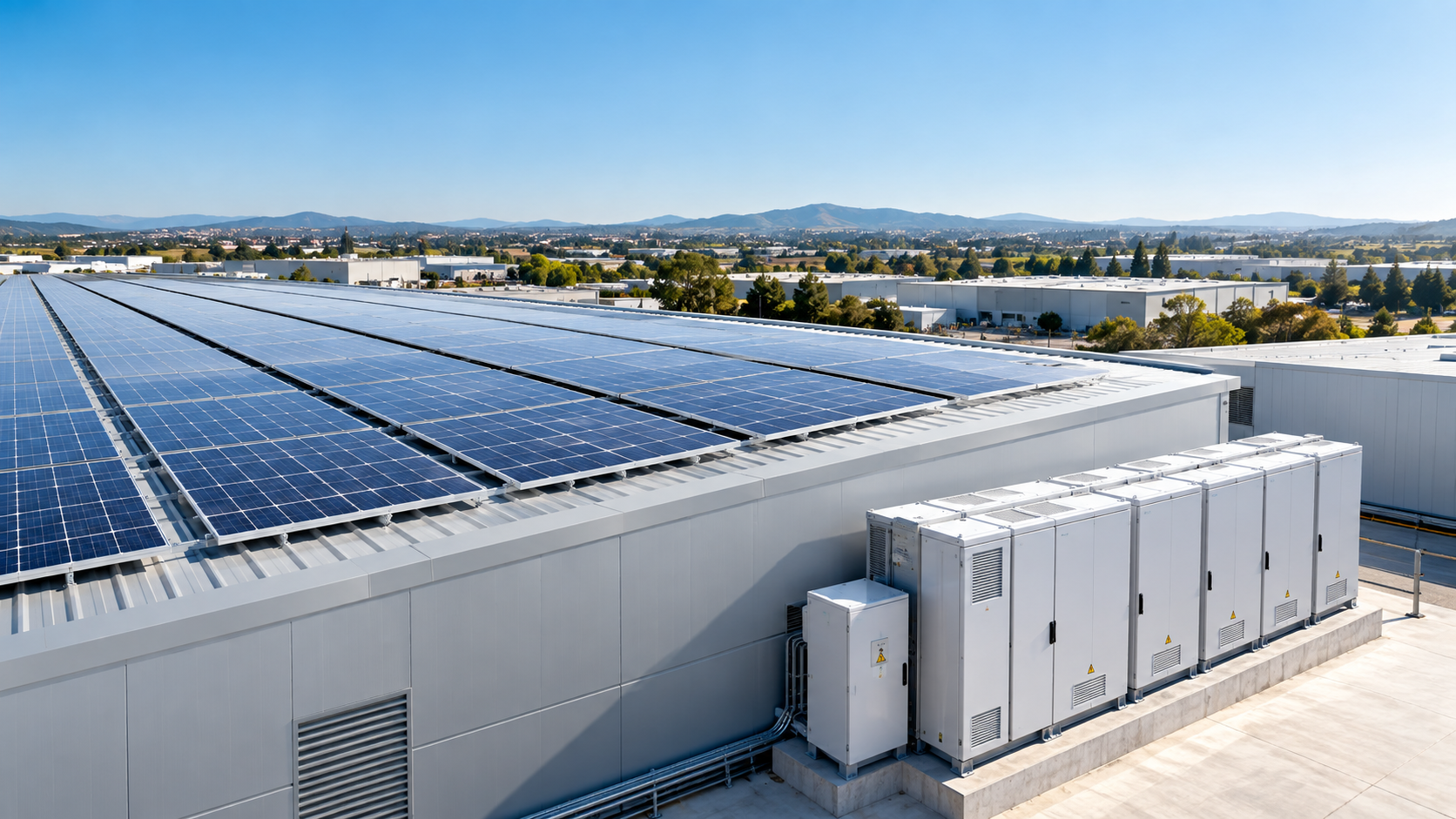 Baterías o vender excedentes solares en una empresa
